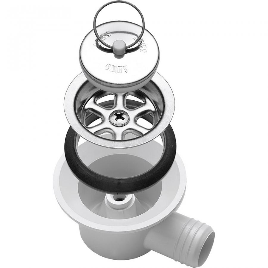 Product image 1 of the product “Ablaufarmatur gewinkelt, Ablauf ø 25 mm ”